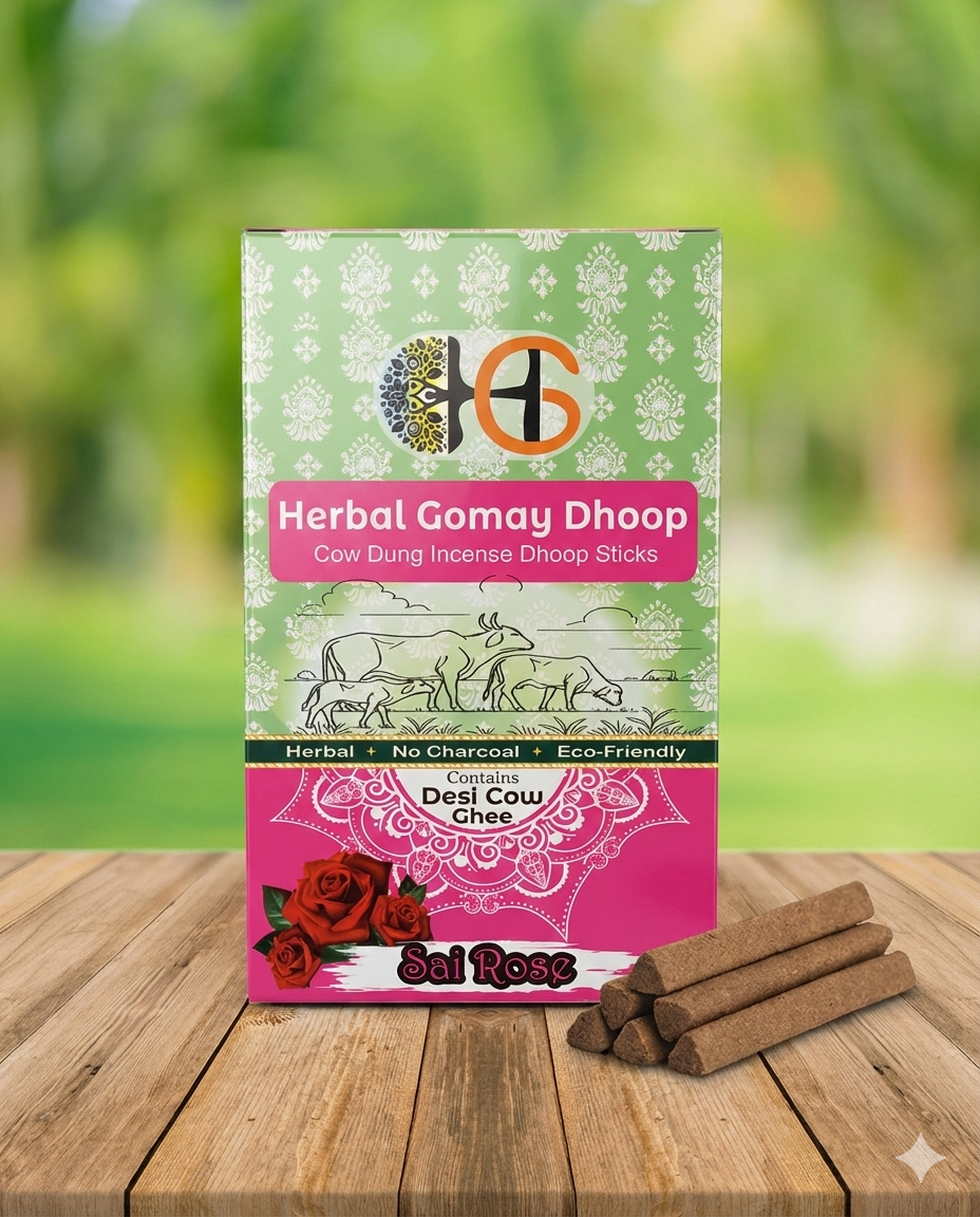 Herbal Gomay Dhoop (Sai Rose))